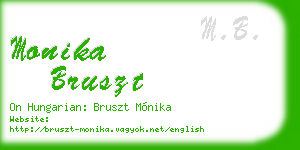 monika bruszt business card